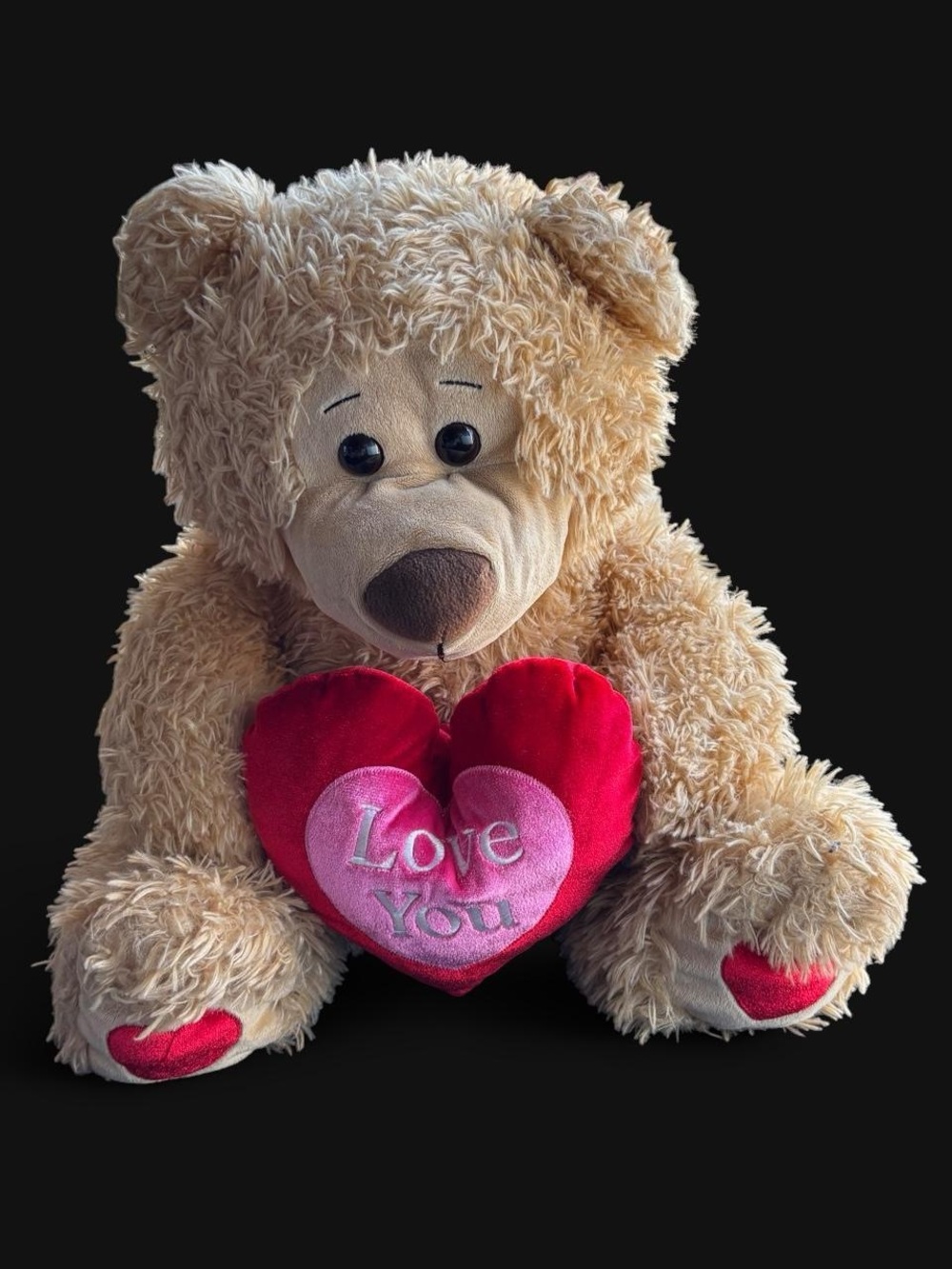 ✨ Caltoy brown teddy
bear with red heart that says 'Love You'✨